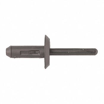 GRAINGER APPROVED Blind Rivet Dome Blk Nylon 17/64 In PK25, 40K803
