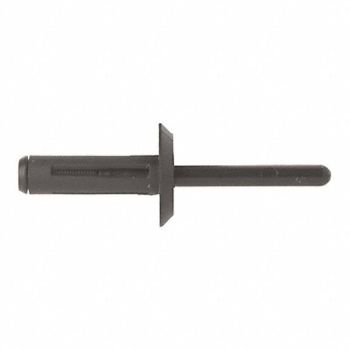 GRAINGER APPROVED Blind Rivet Dome Blk Nylon 9/32 In PK25, 40K804