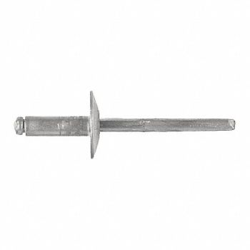 GRAINGER APPROVED Rivet Large Flange Aluminum 3/16In PK100, 40K813
