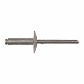 GRAINGER APPROVED Rivet Large Flange Aluminum 3/16In PK50, 40K814