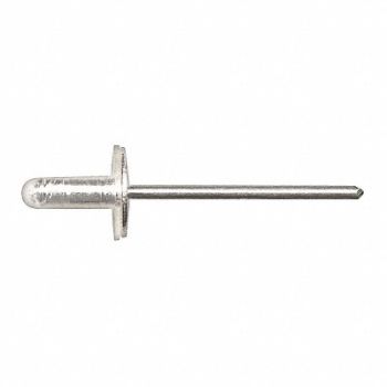 GRAINGER APPROVED Rivet Nylon Capped Aluminum 3/16 In PK10, 40K816