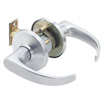 BEST Door Lever Lockset 2-3/4 Strike Dim, 481U46