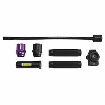 GRAINGER APPROVED Inspection Flashlight Alum Black 160lm, 40KG23