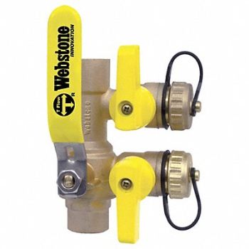 WEBSTONE Purge and Fill Valve 1 in Brass, 40L226