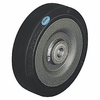 GRAINGER APPROVED RBBR Tread on Steel Core Wheel 7-7/8, 40L540