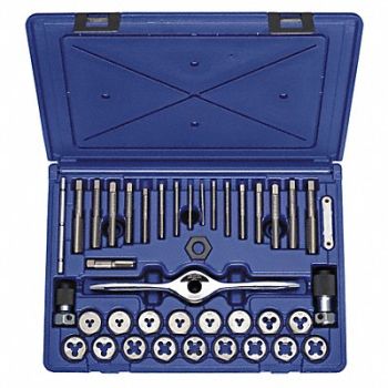 IRWIN HANSON Tap/Die Set 40pc NC NF NPT, 40L827