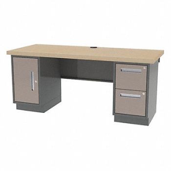 GREENE MANUFACTURING INC. Workbench Butcher Block 72 W 30 D, 40LF06