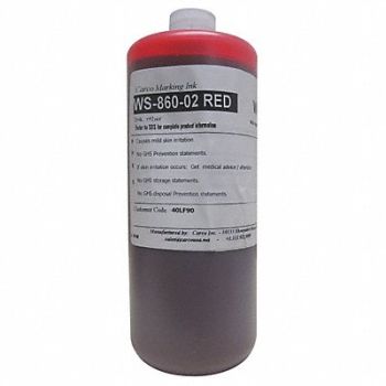 CARCO Marking Ink Dye Type Red qt. 5 to 15 min, 40LF90