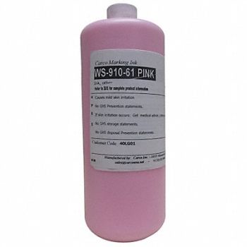 CARCO Marking Ink Pigment Pink 5 to 15 min, 40LG01