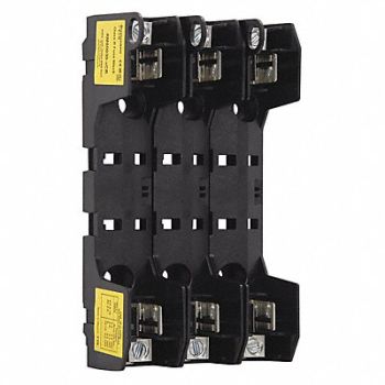 BUSSMANN Fuse Block 0 to 30A R 3 Pole, 40LG60