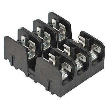 BUSSMANN Fuse Block 0 to 30A Midget 3 Pole, 40LH13