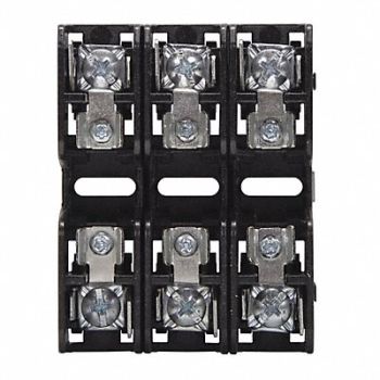 BUSSMANN Fuse Block 0 to 30A Midget 3 Pole, 40LH15