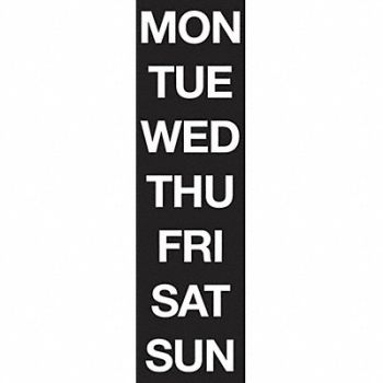 MAGNA VISUAL Magnetic Heading Letters 2 in 1 in H, 40LH65