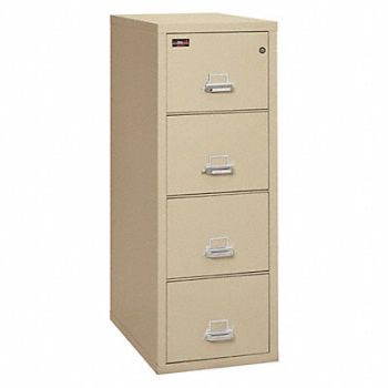 FIREKING FR Filing Cabinet 4 Drawrs Lttr Parchmnt, 40LL38