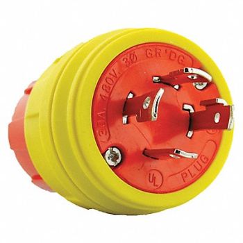 ERICSON Plug Industrial 480VAC 30A L16-30P 3P 4W, 40LM92