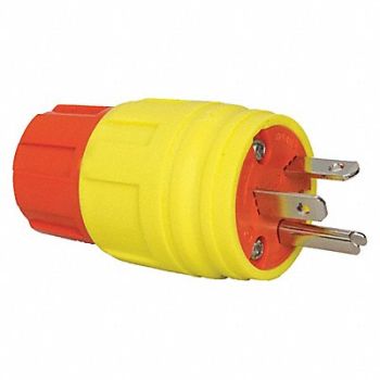 ERICSON Plug Industrial 5-20P 20A 125VAC Yellow, 40LN18