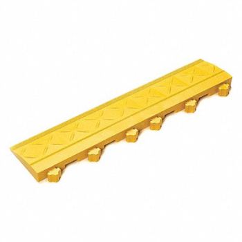 SAFE-FLEX Mat Ramp Yellow 4 in x 18 in PK10, 40LP90