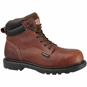 IRON AGE 6 Work Boot 13 W Brown Composite PR, 40M177