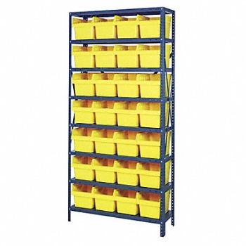 QUANTUM STORAGE SYSTEMS G7420 Bin Shlvng 12inx75inx36in Yellow, 40N210