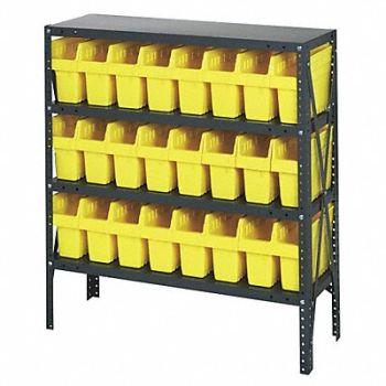 QUANTUM STORAGE SYSTEMS G7422 Bin Shlvng 18inx39inx36in Yellow, 40N220