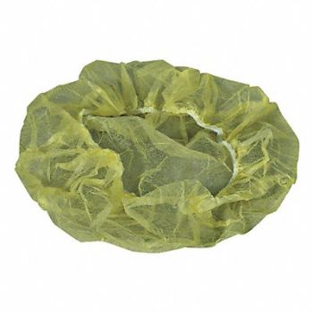 CELLUCAP H2306 Bouffant Cap Yellow 24 in dia PK1000, 40N279
