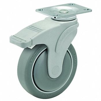 COLSON Quiet-Roll Medical Plate Caster Swivel, 40N393