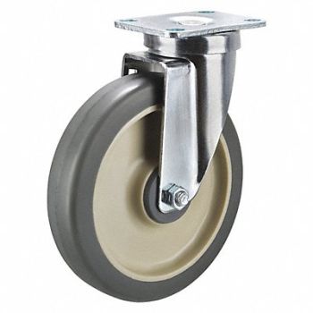 GRAINGER APPROVED Standard Plate Caster Swivel 300 lb., 40N479