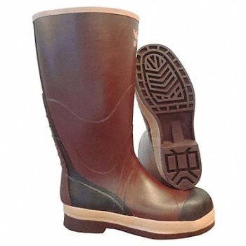VIKING H2343 Rubber Boot Unisex 14 Knee Brown PR, 40N507