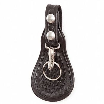 GOULD GOODRICH INC. Key Strap with Flap Black Weave, 40N762