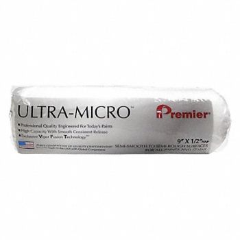 PREMIER Roller Cover 9 L 1/2 Nap Microfiber, 40NE79