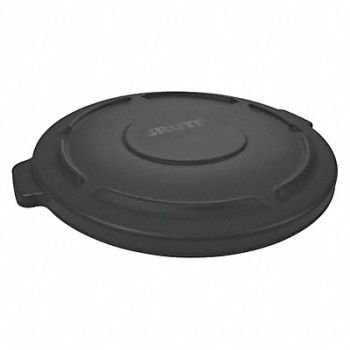 RUBBERMAID COMMERCIAL PRODUCTS J2224 Trash Can Top Flat Snap-On Closure Black, 40PM34