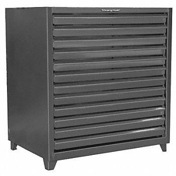 STRONG HOLD Storage Cab 53 x50 x36 DkGry 12Drwrs, 40V984