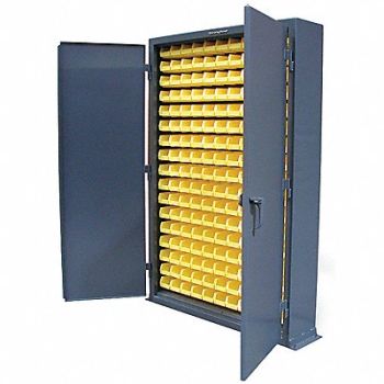STRONG HOLD Bin Cab 72 x48 x10 DrkGry 187YlwBns, 40V713