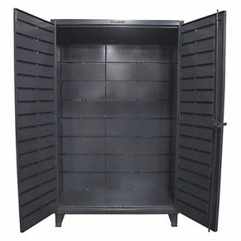 STRONG HOLD Bin Cabinet 78 x48 x24 Dark Gray 0Bns, 40V691