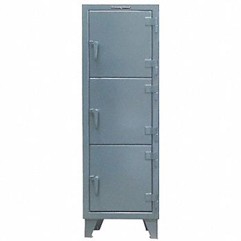STRONG HOLD Lckr 3x1Lckr Dark Gray 68 x22 x18 Assm, 40V774
