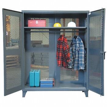 STRONG HOLD Strg Cab 78 x72 x24 DrkGry 1Shlv, 40V655