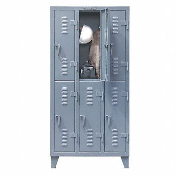STRONG HOLD Lckr 2x5Lckr Drk Gry 78 x122 x18 Assm, 40V768