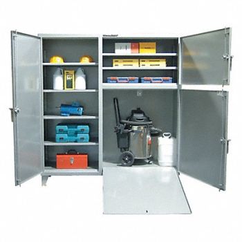 STRONG HOLD Strg Cab w/Rmp 78 x72 x24 DrkGry 6Shlv, 40V755