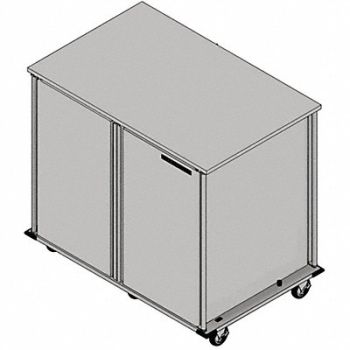 CARLISLE DINEX Food Tray Cart 2Doors Pass-Thru 24 Trays, 40XC10