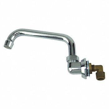 DOMINION COMMERCIAL FAUCETS Sink Spout 1/2in. IPS Wall Rigid/Swing, 40XC50