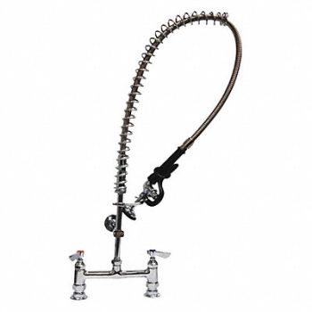 DOMINION COMMERCIAL FAUCETS Gooseneck Chrome Brass 1.6gpm, 40XC55