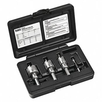 KLEIN TOOLS 4-Piece Carbide Hole Cutter Set, 40Y144