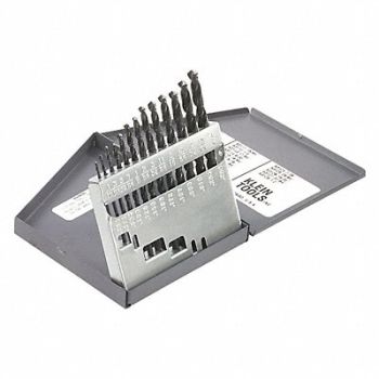 KLEIN TOOLS 13-Piece Regular-Point Drill-Bit Set, 40Y274