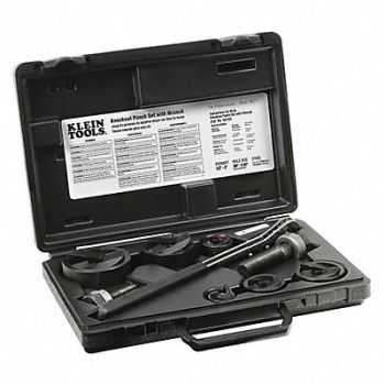 KLEIN TOOLS Knockout Punch Set with Wrench, 40Y348