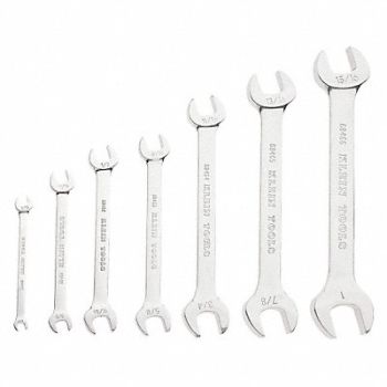 KLEIN TOOLS 7-Piece Open-End Wrench Set, 40Y587