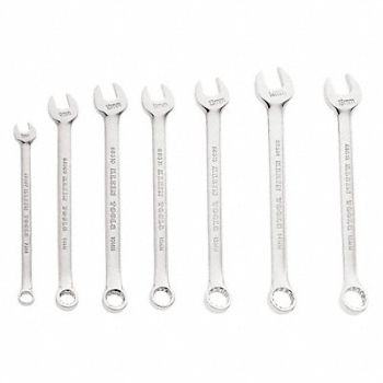 KLEIN TOOLS 7-Piece Metric Combination Wrench Set, 40Y595