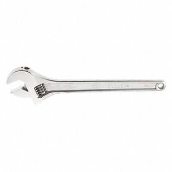 KLEIN TOOLS Adj. Wrench 24 2-7/16 Cap. Chrome, 40Y952