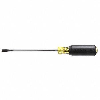 KLEIN TOOLS Slotted Screwdriver 1/4 in, 40Z097