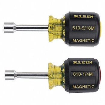 KLEIN TOOLS Magnetic Tip Nut Driver Set, 40Z099