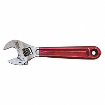 KLEIN TOOLS Adj. Wrench 4 1/2 Cap. Chrome, 40Z294